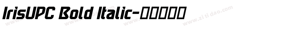 IrisUPC Bold Italic字体转换